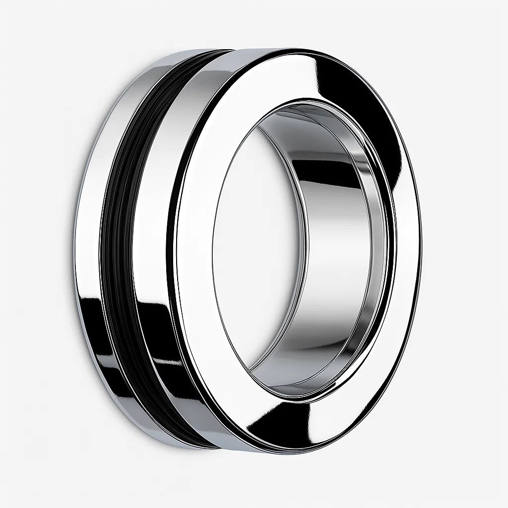 Griffmuschel – offen, rund, aus Edelstahl, zum Verschrauben