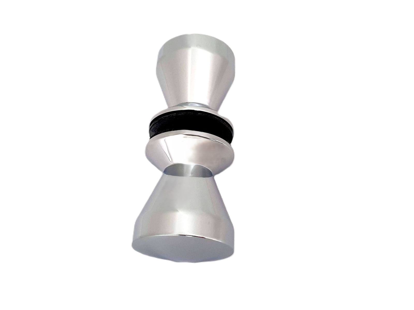 Dusch-Türgriff Kegelform – Messing verchromt, 6-8 mm Glas, ergonomisch – Art.Nr. 0510