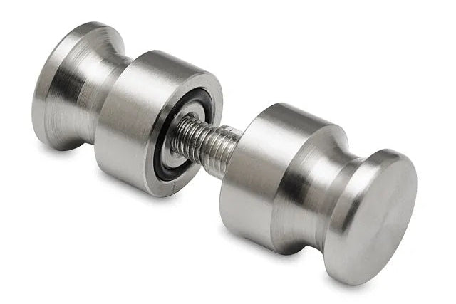 Dusch-Türknopf 102 – V2A Edelstahl zierlich Ø 26 mm, 8–12 mm Glas