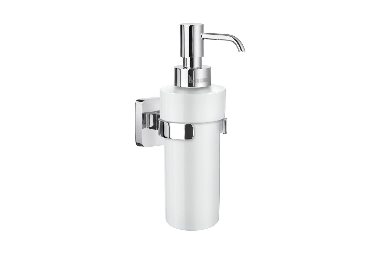 Smedbo ICE Seifenspender mit Porzellan-Behälter, Wandmodell, Chrom poliert, Art.Nr. OK369P