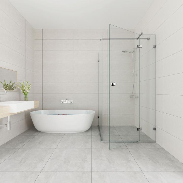 Edelstahl T-Form Stabistange Set 90° für Glasdusche, 19 mm Rohr, mit T Stück, kürzbar, für 6 bis 10 mm Glas. Art.Nr. 6018/6020+6016