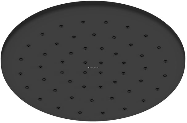 Vigour Kopfbrause V4 rund 250 mm Schwarz matt, Dropless