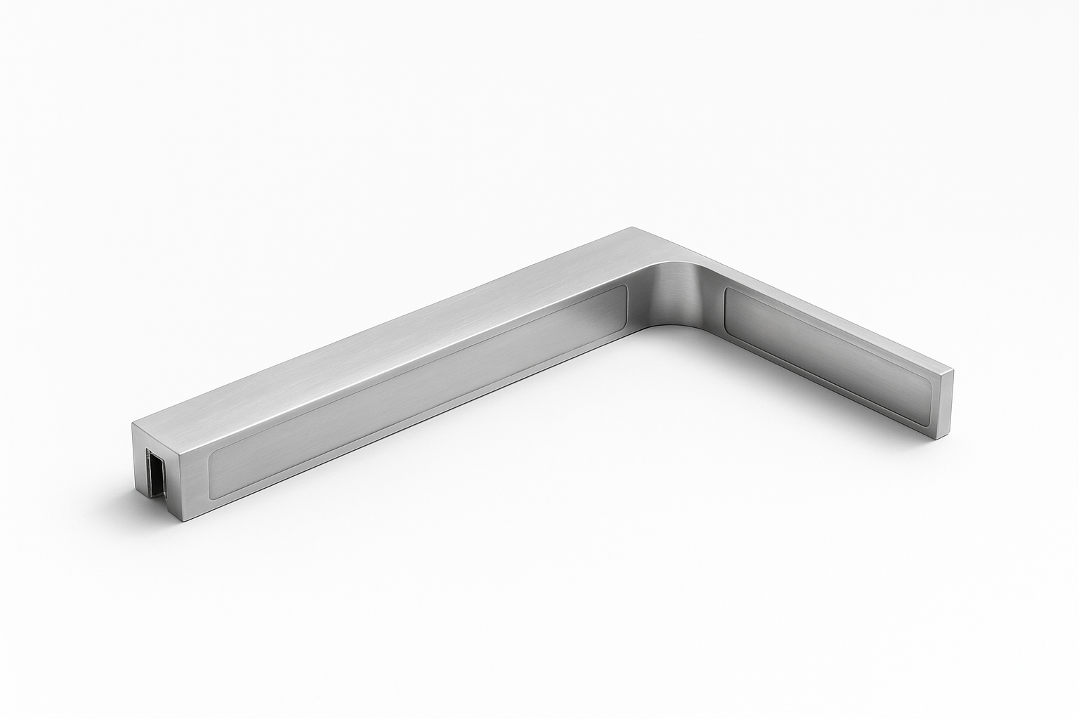 90° Stabilisierungswinkel 220 mm – für freistehende Glaswände ohne Glasbohrung