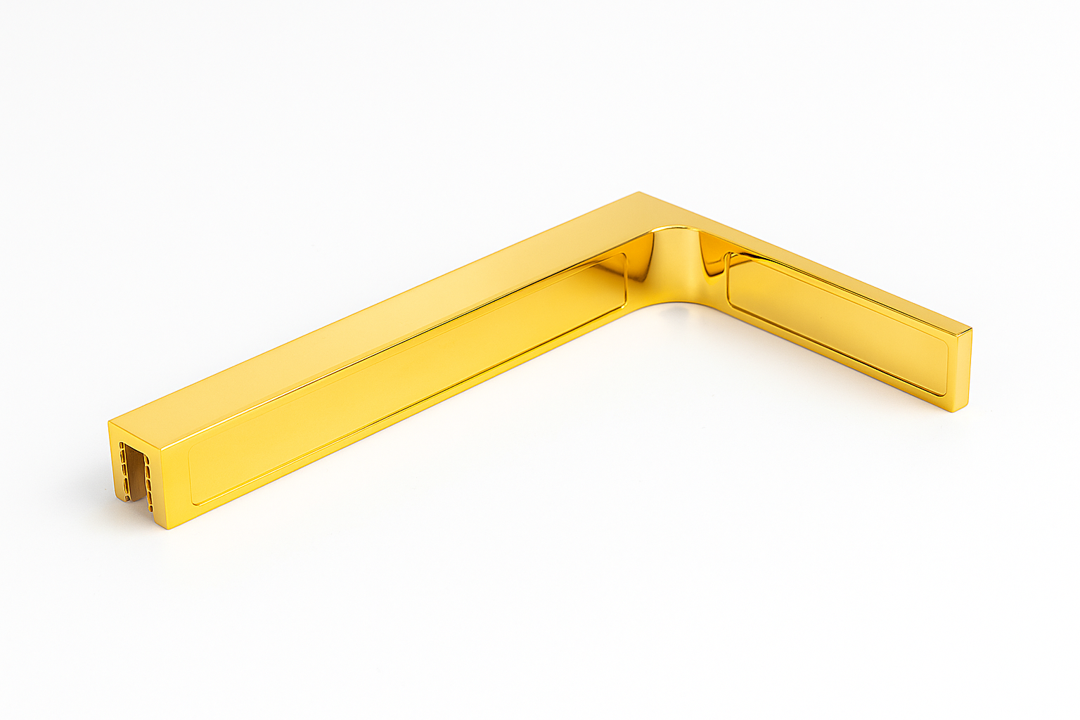 90° Stabilisierungswinkel 220 mm – für freistehende Glaswände ohne Glasbohrung