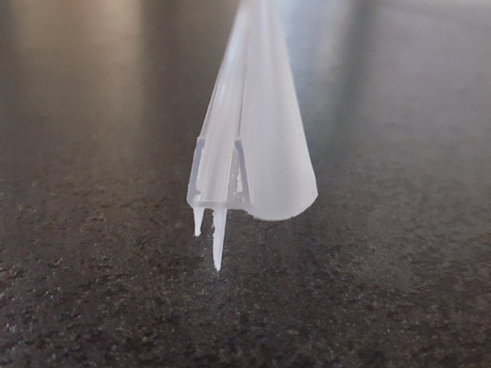 Duschdichtung mit Abtropfleiste in Rinnenform und kürzbare Lippe – Für 6 oder 8 mm Glas – Art.Nr. 3249