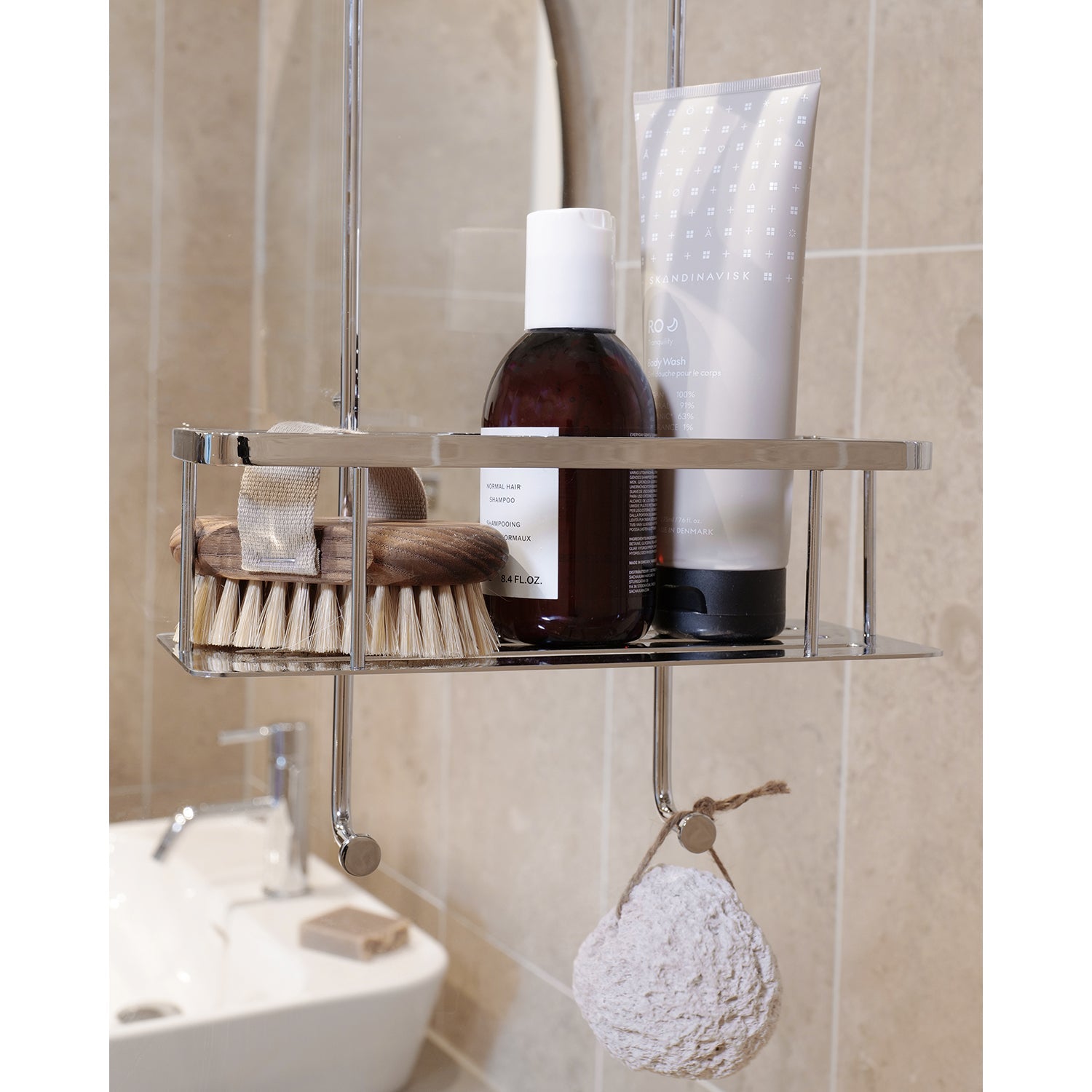 Smedbo Sideline Duschkorb doppelt Chrom Lifestyle