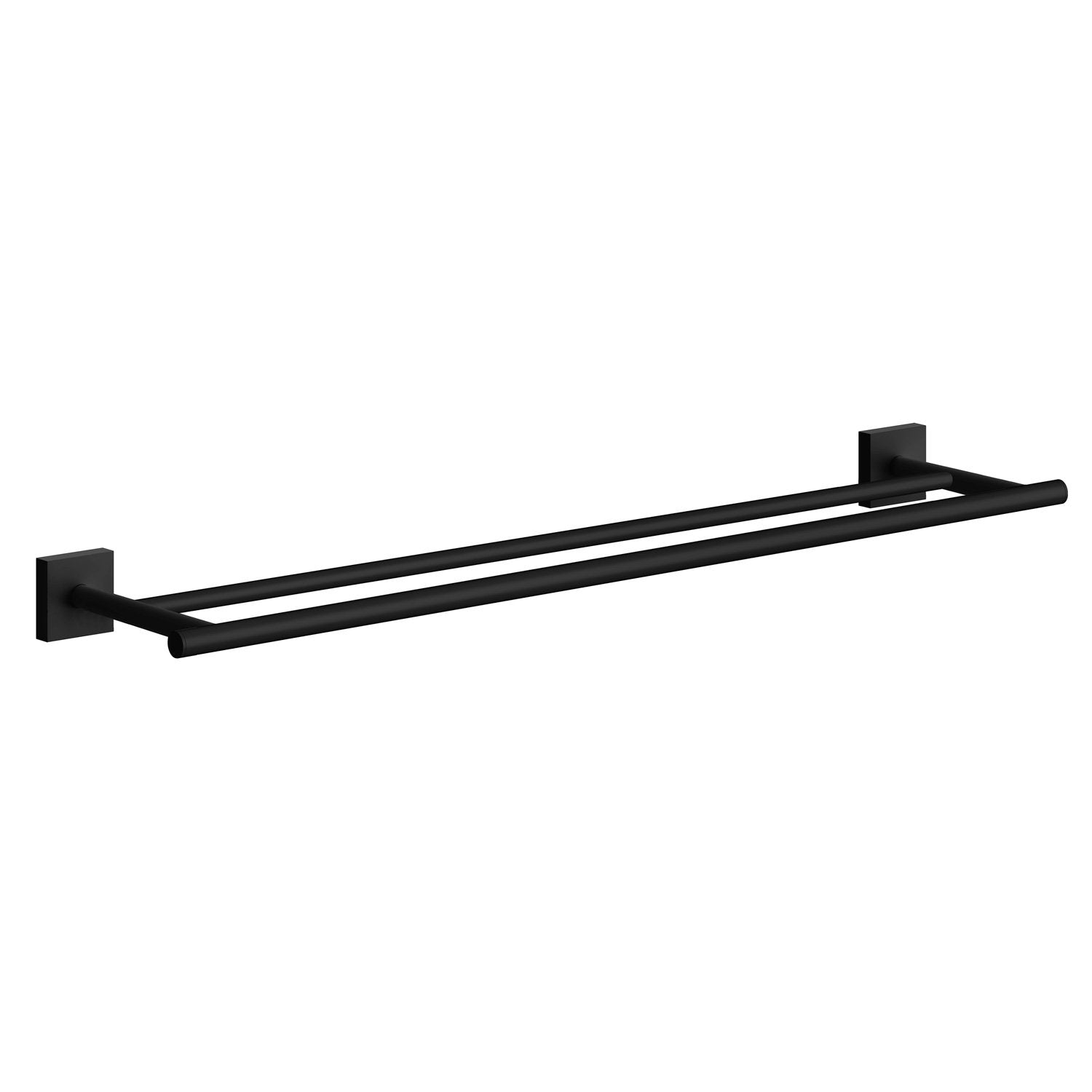 HOUSE Handtuchstange doppelt, Länge 648 mm, Oberfläche Schwarz matt