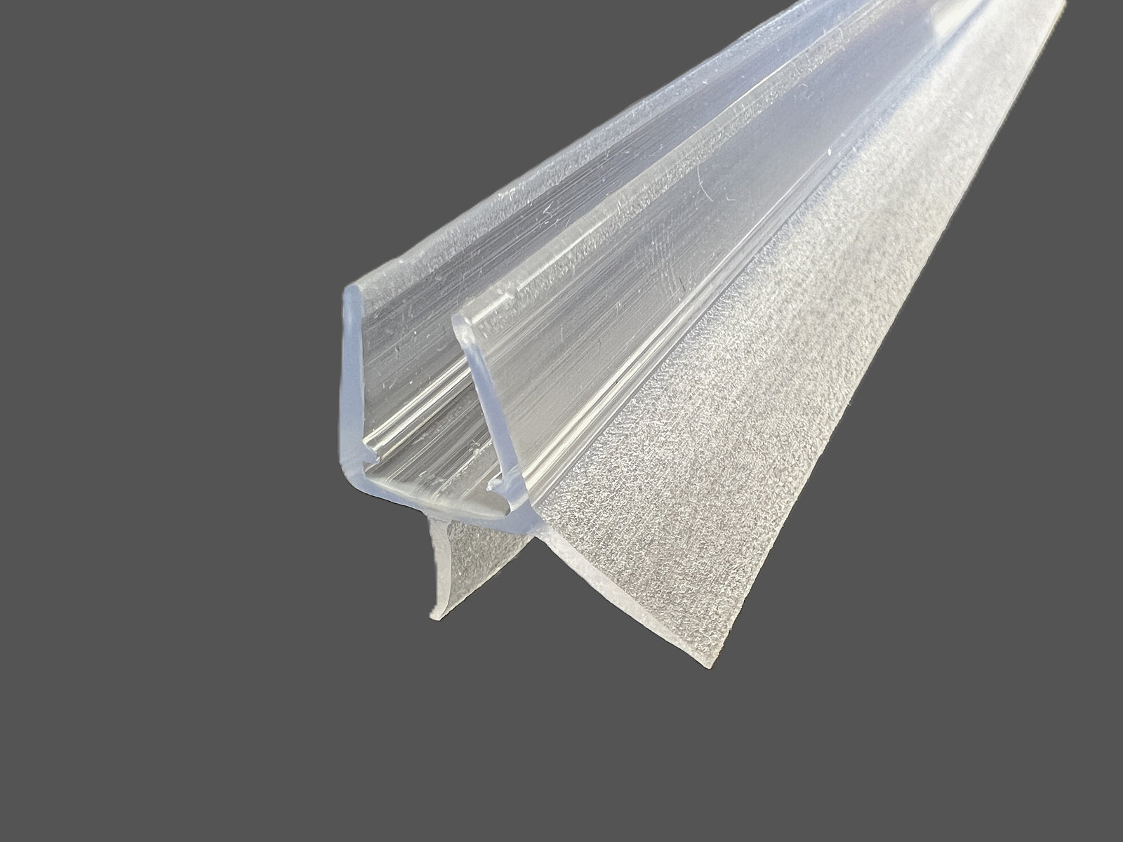 Schleiflippendichtung mit kurzer Schleiflippe und Abtropfleiste – Für 6 oder 8 mm Glas – Art.Nr. 1402