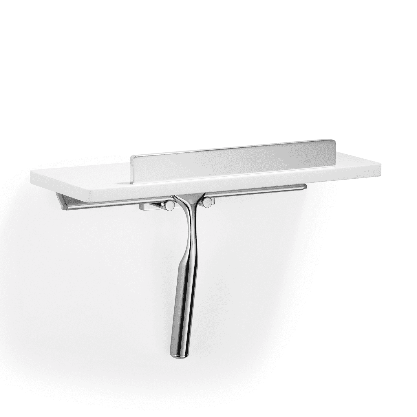 Giese Noka Dusch Konsole mit Haken und Glasabzieher, Chrom