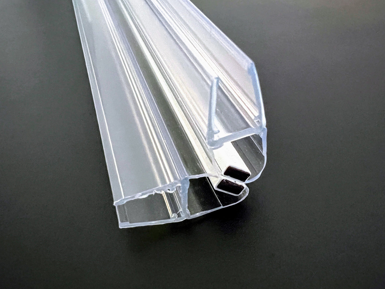 Duschtür-Dichtungs-Set 90° Ecke mit Lippendichtung, für Türen nach außen öffnend, Art.Nr. 5051609D