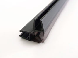 Schwarze Magnetdichtung 90° – Für 6 oder 8 mm Glas universal – 1 Paar (2-tlg.) – Art.Nr. 6072-B/6082-B