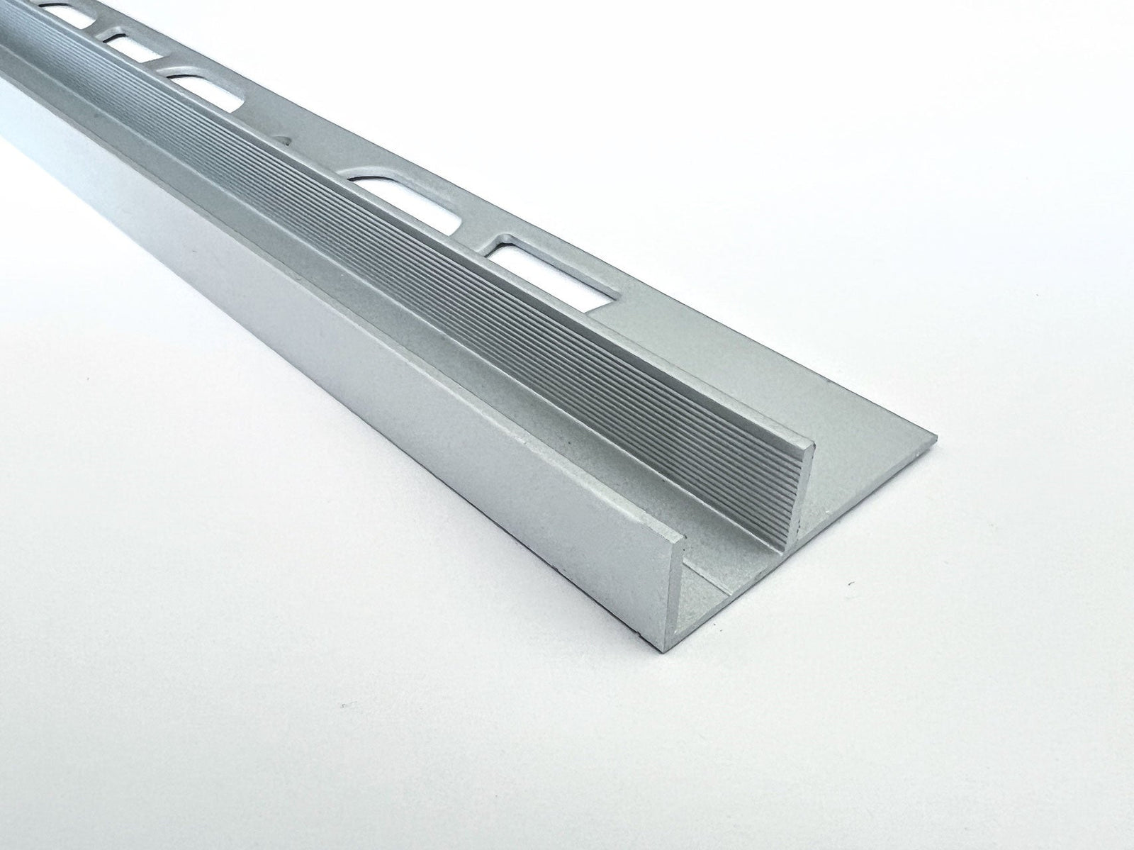 Alu-U-Winkelprofil mit Auflageschenkel für Fliesen – Für 8 oder 10 mm Glas – Typ PP-TGU1214