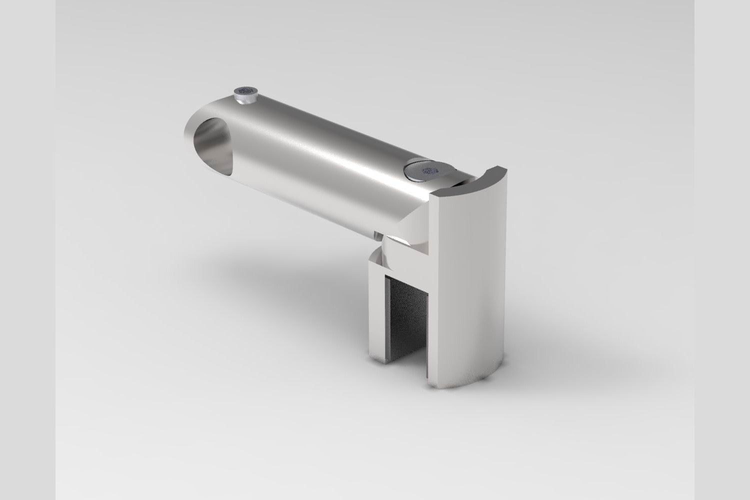 T-Verbinder, rund Ø 12 mm, 90°, für Glas-Stabilisierungsstangen, nur Anschlagtüren, 3 Oberflächen, Art.Nr. S12T