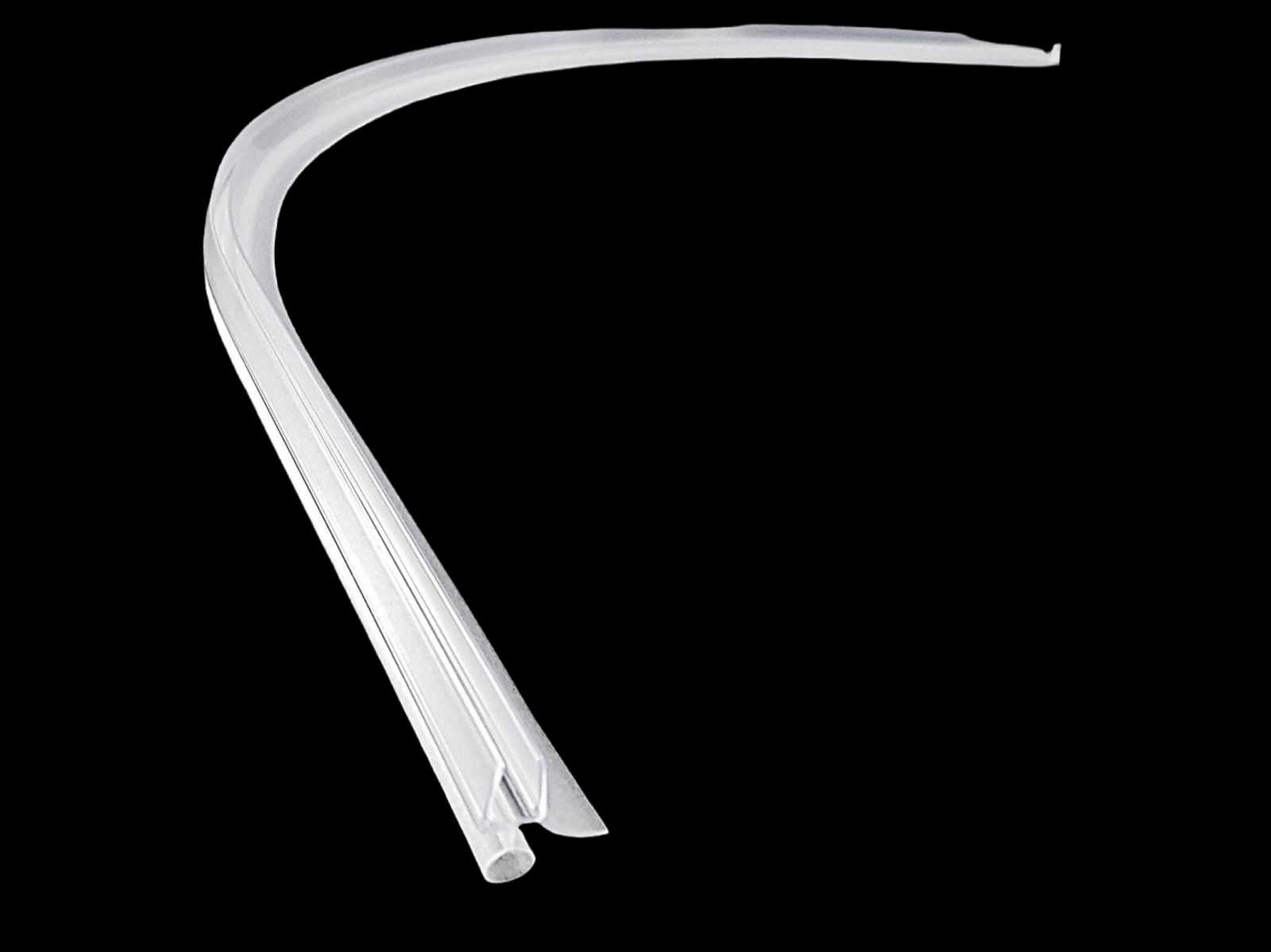 Gebogene Dusch-Türdichtung für Viertelkreis- und Halbkreisduschen – Für 6 oder 8 mm Glas – Art.Nr. 5141.550