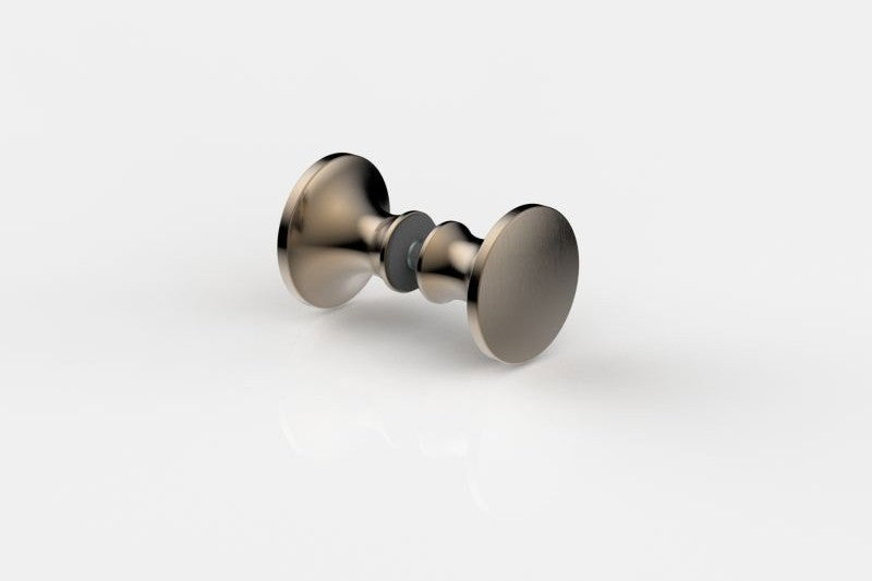 Knopfgriff 8236 – rund Ø 40 mm beidseitig, 6–13,52 mm Glas, 5 PVD-Farben