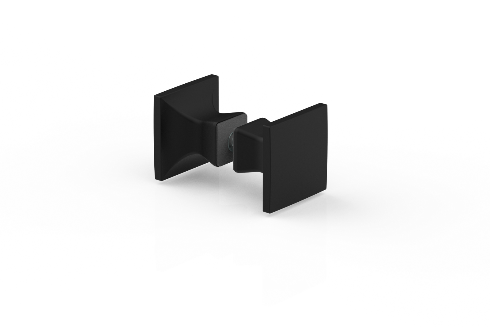 Duschgriff 8237 – eckig 40×40 mm beidseitig, 6–13,52 mm Glas, 5 PVD-Farben