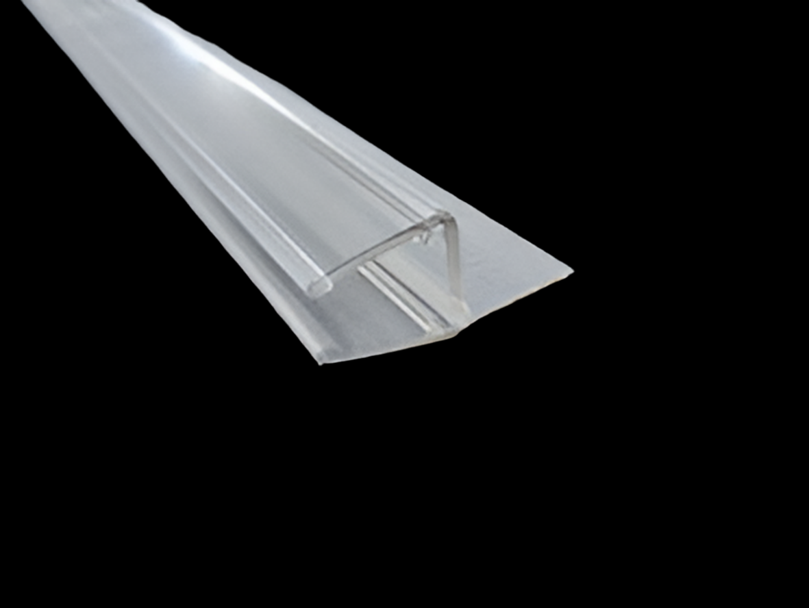 Lippendichtung 180° fluchtend mit gerader weicher Lippe – Für 6 oder 8 mm Glas – Art.Nr. 5112