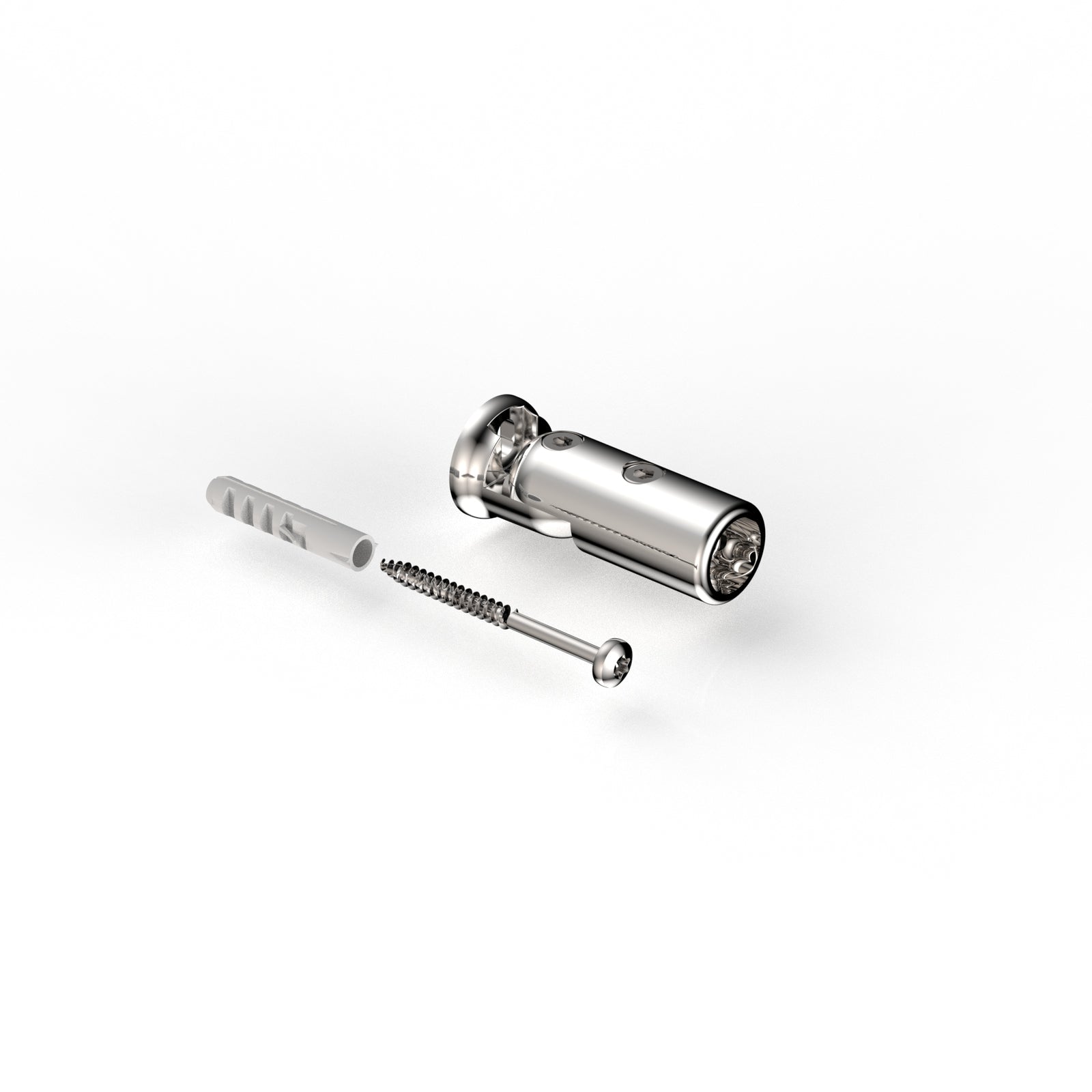 Wandhalter verstellbar für Stabistange Ø 16 mm, glanzverchromt