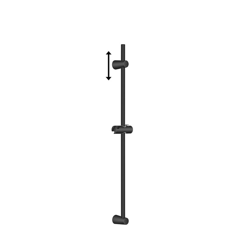 Brausestange 915 mm mit Gleiter, Schwarz matt, Art.Nr. 6906