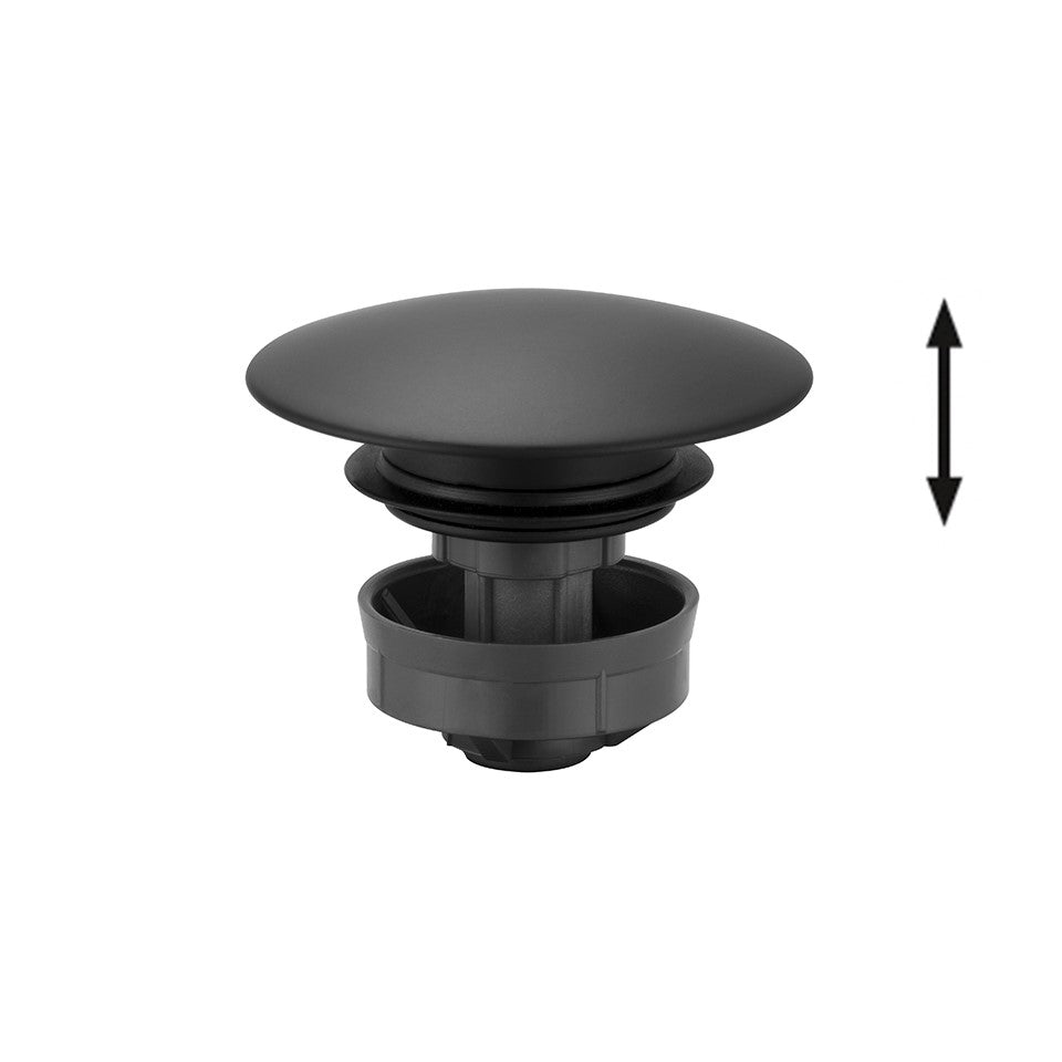 Druckstopfen Push-Open Durchmesser 63 mm schwarz matt