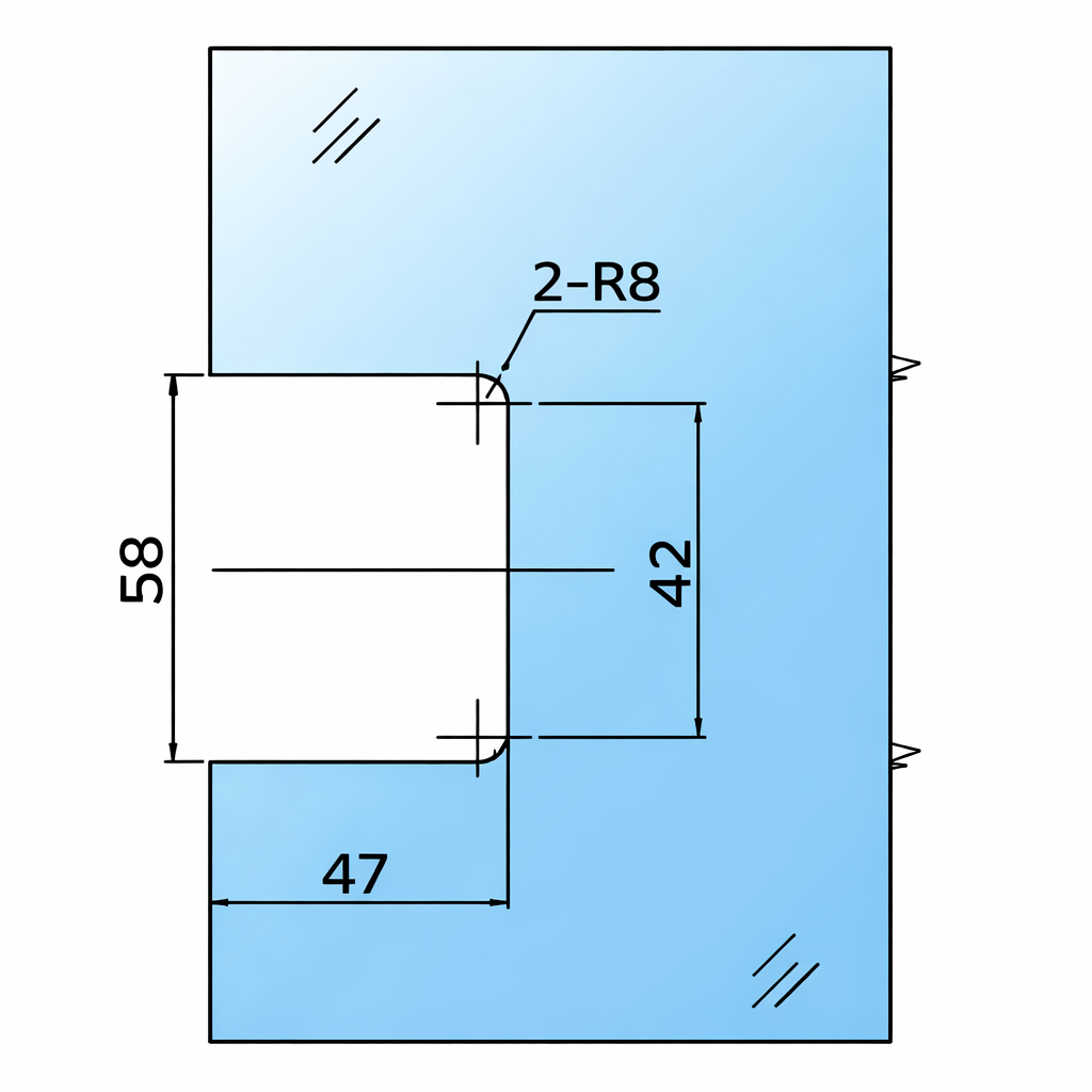 Bellagio Pendeltürband 90° Glas-Wand – 8/10 mm ESG, 50 kg, einstellbar – Art.Nr. BEL344