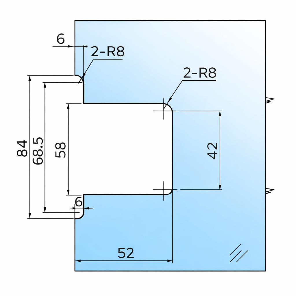 Pendeltürband Sauna 90° Glas-Wand, einstellbar, für 8 mm Glas, 12 Oberflächen, Art.Nr. BELS344
