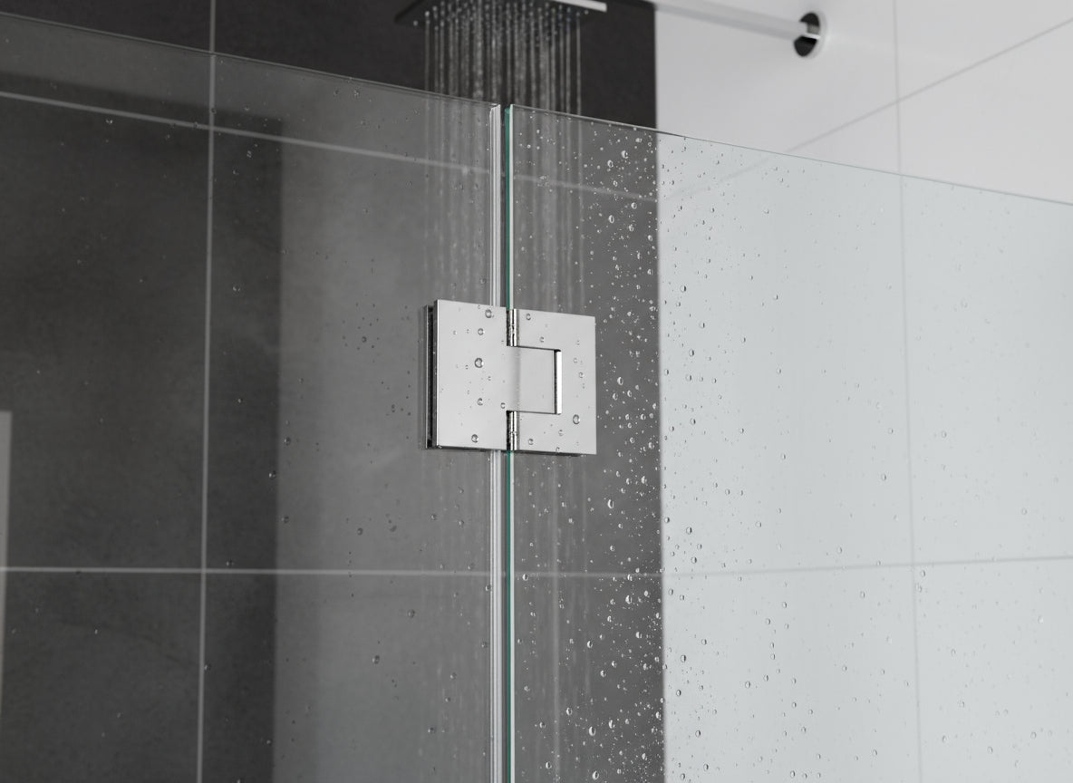 Bellagio Pendeltürband 180° Glas-Glas BEL380 – 50 kg, 8/10 mm ESG, 11 Oberflächen