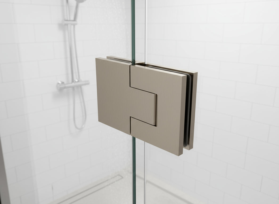 Bellagio Pendeltürband 180° Glas-Glas BEL380 – 50 kg, 8/10 mm ESG, 11 Oberflächen