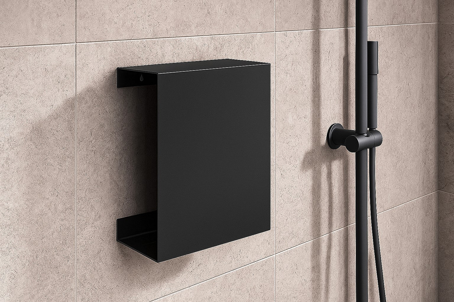 Duschregal Aluminium Schwarz – modernes Design für Ordnung in der Dusche