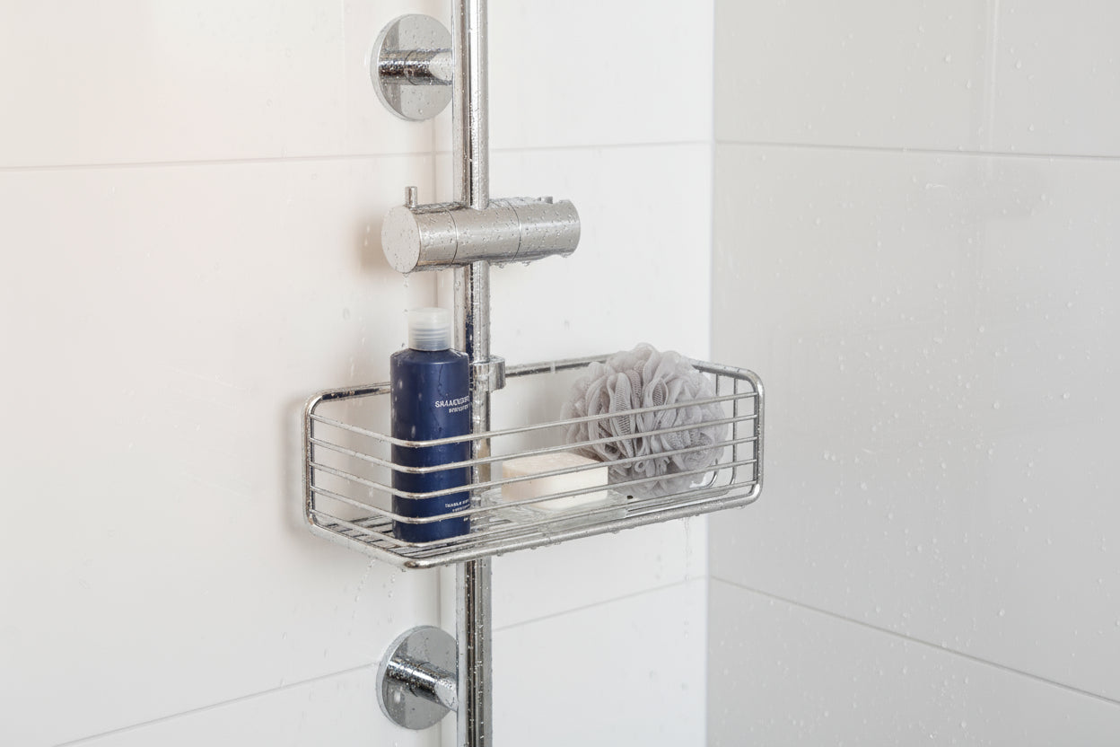 Smedbo Sideline Gitterkorb DK1106 – für Brausestange Ø 18–25 mm Chrom