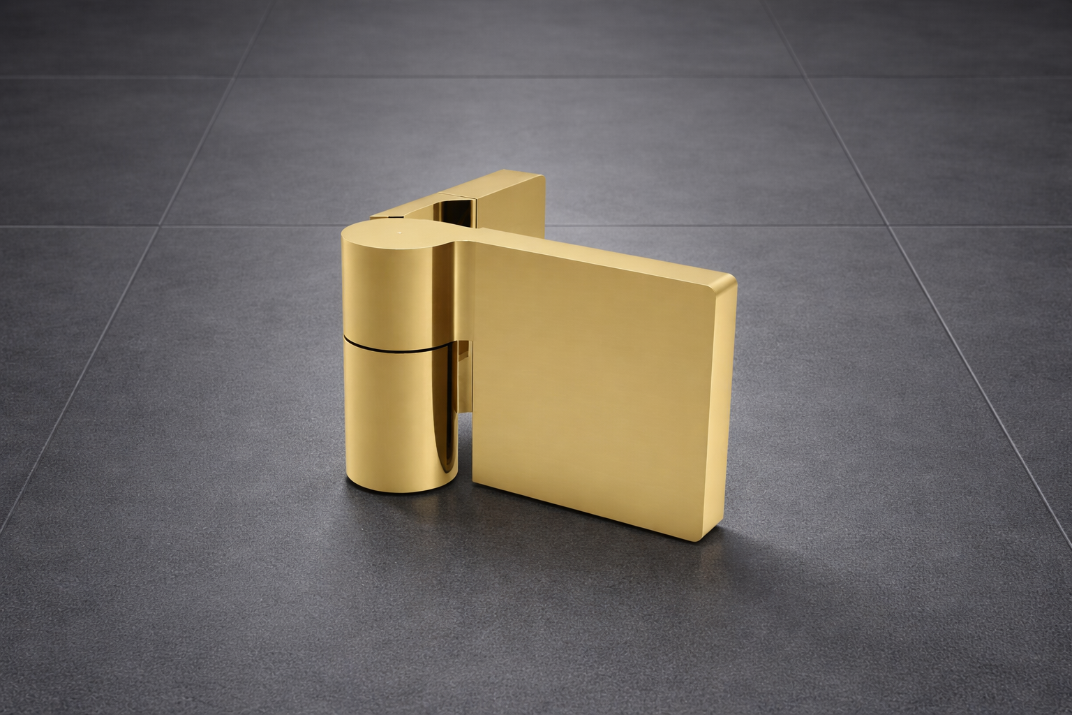 Lugano Scharnier Glas-Wand 90° mit Hebe-Senk-Funktion – 8-10 mm, flächenbündig – Art.Nr. LUG044