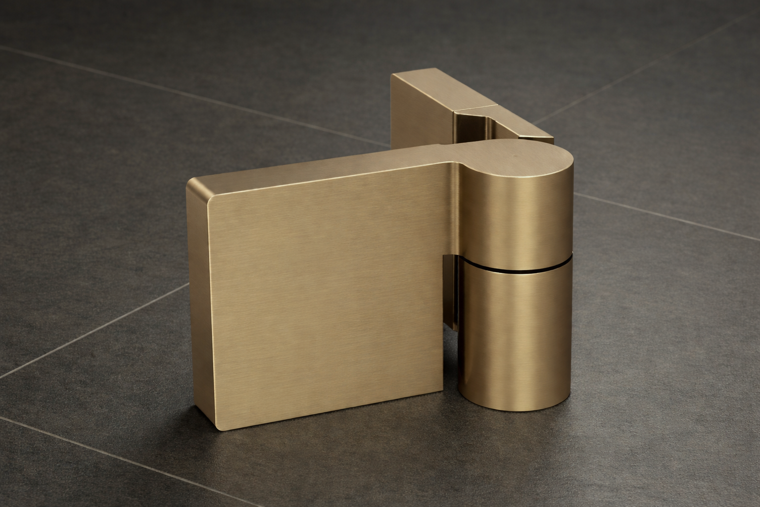 Lugano Scharnier Glas-Wand 90° mit Hebe-Senk-Funktion – 8-10 mm, flächenbündig – Art.Nr. LUG044