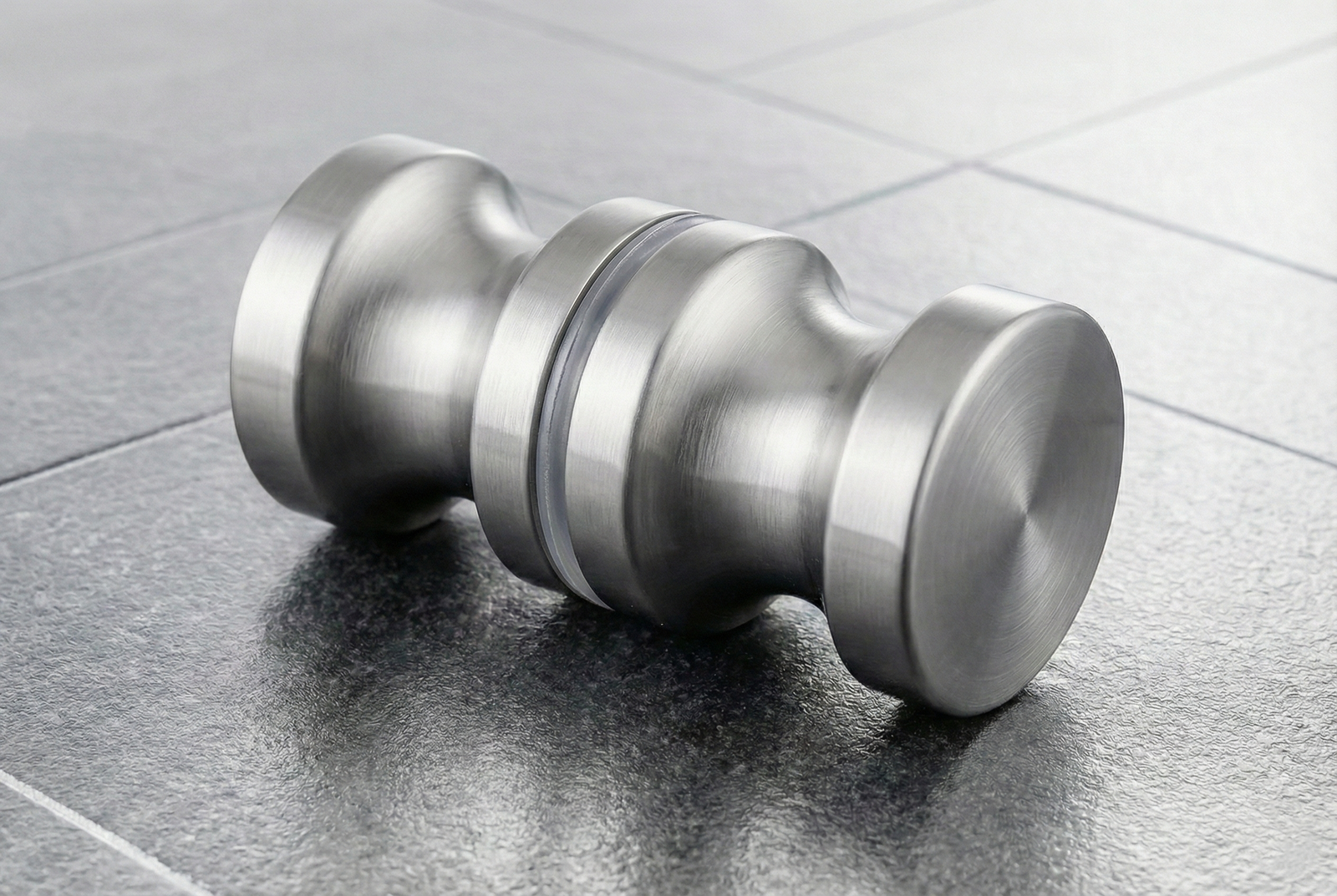 Duschtürknopf, Aluminium, Ø 30 mm, 6-12 mm Glas, Art.Nr. EUSDK2