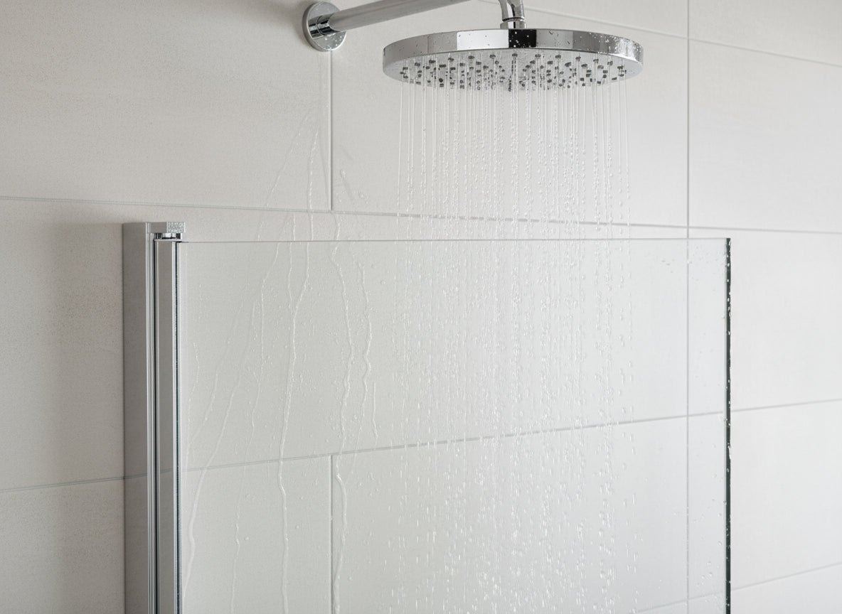 Drehbares Duschtür-Wandprofil Typ Emily – Hebe-Senkmechanik für 6 mm ESG – 180° Pendeltür – Art.Nr. 410901