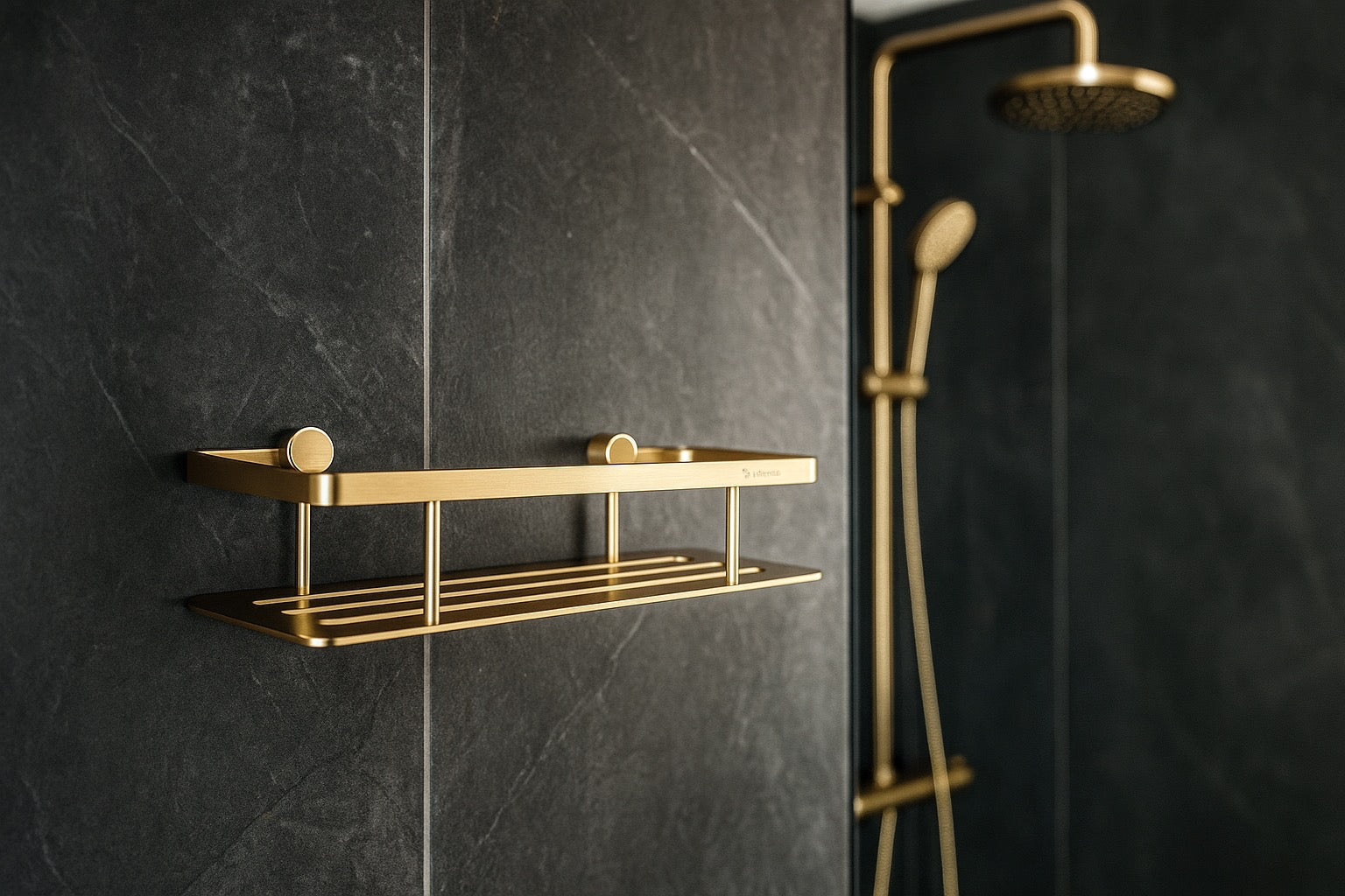 Sideline Design Duschkorb – Goldfarbig