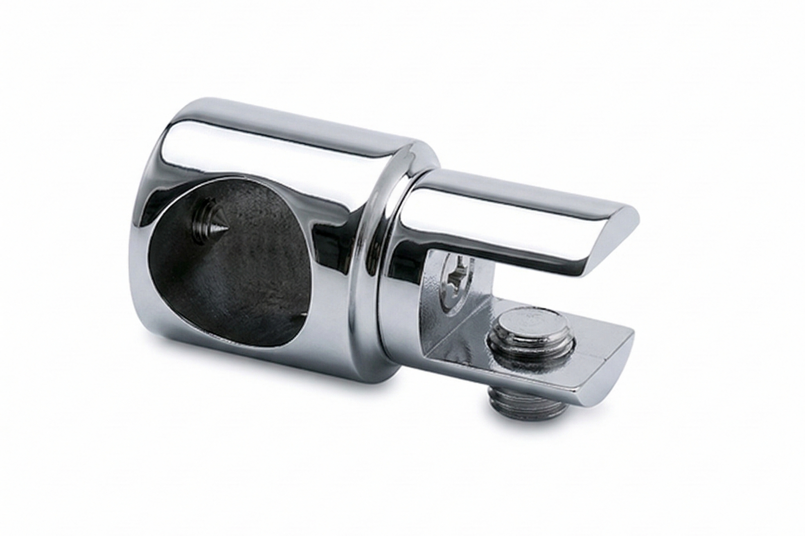 Glashalter 836 – Ø 19 mm geschlossen, drehbar 45°/90°, ohne Glasbohrung