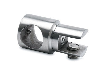 Glashalter 835 – Ø 19 mm offen, drehbar 45°/90°, ohne Glasbohrung