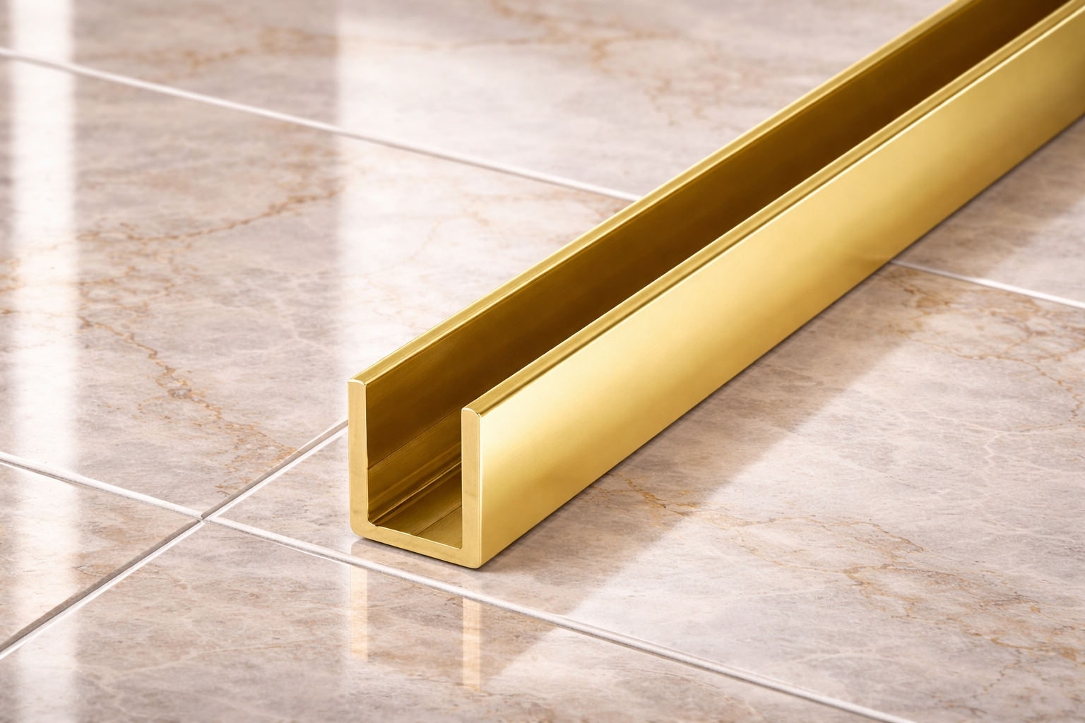 Alu U-Profil SDCD3812 – Silikonverklebung Glasscheibe, 13 Farben