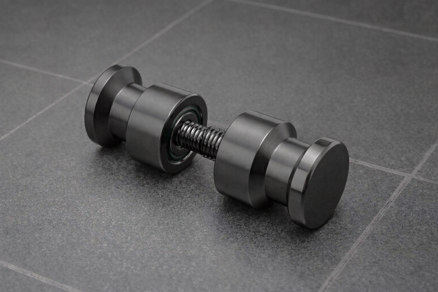 Dusch-Türknopf 102 – V2A Edelstahl zierlich Ø 26 mm, 8–12 mm Glas