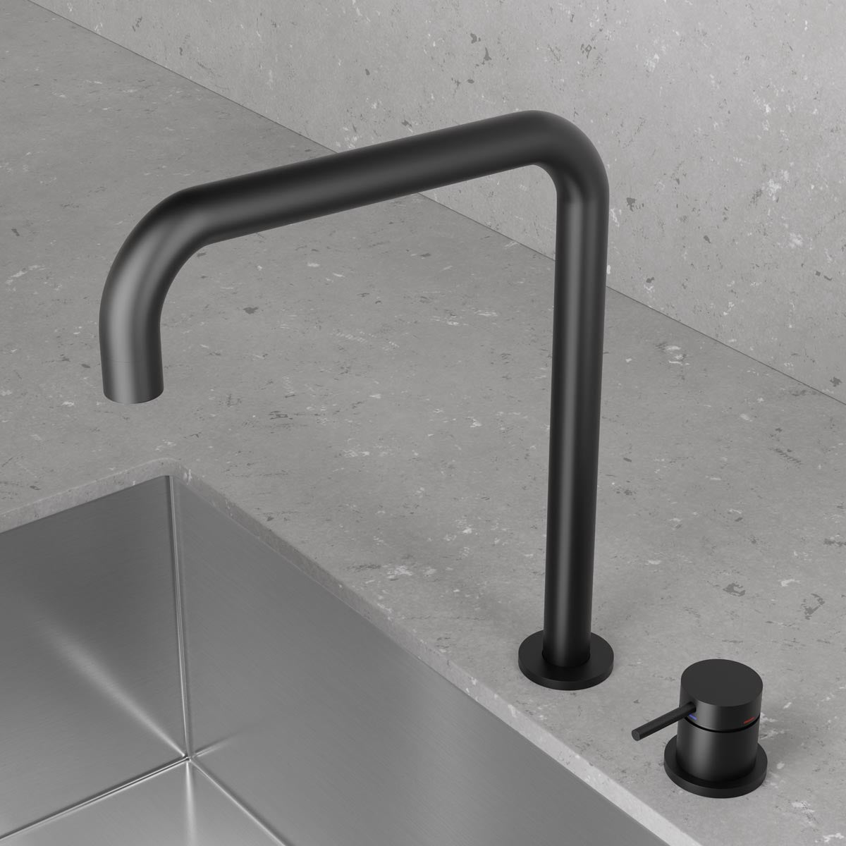 ScandTap Harmonized K2 Square Küchenarmatur, Schwarz