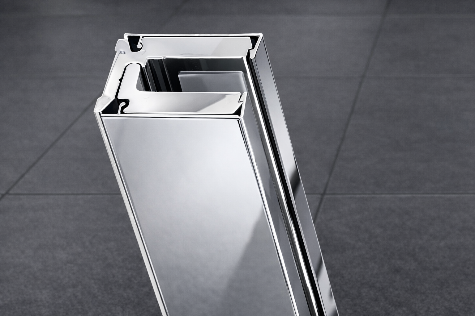 Klemmprofil-Set Typ CR mit Abdeckprofilen für 8 mm Glas – Inkl. 5 Glasklemmen – Art.Nr. EUMB