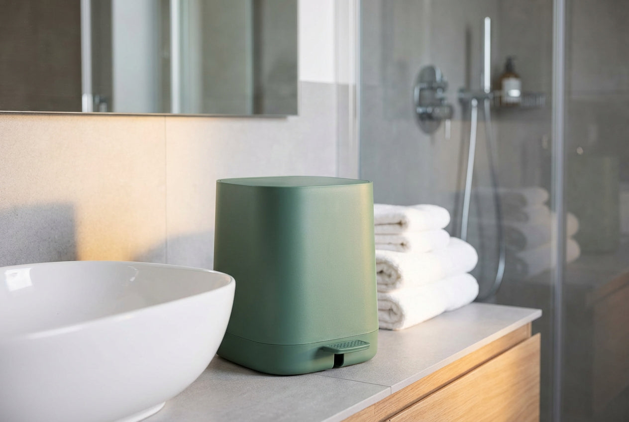 SATIN SQUARE Kosmetikeimer 4 L – leise, hygienisch und im modernen Satin Design