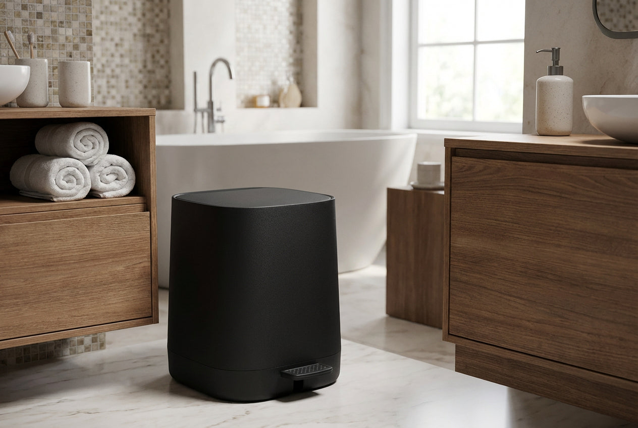 SATIN SQUARE Kosmetikeimer 4 L – leise, hygienisch und im modernen Satin Design