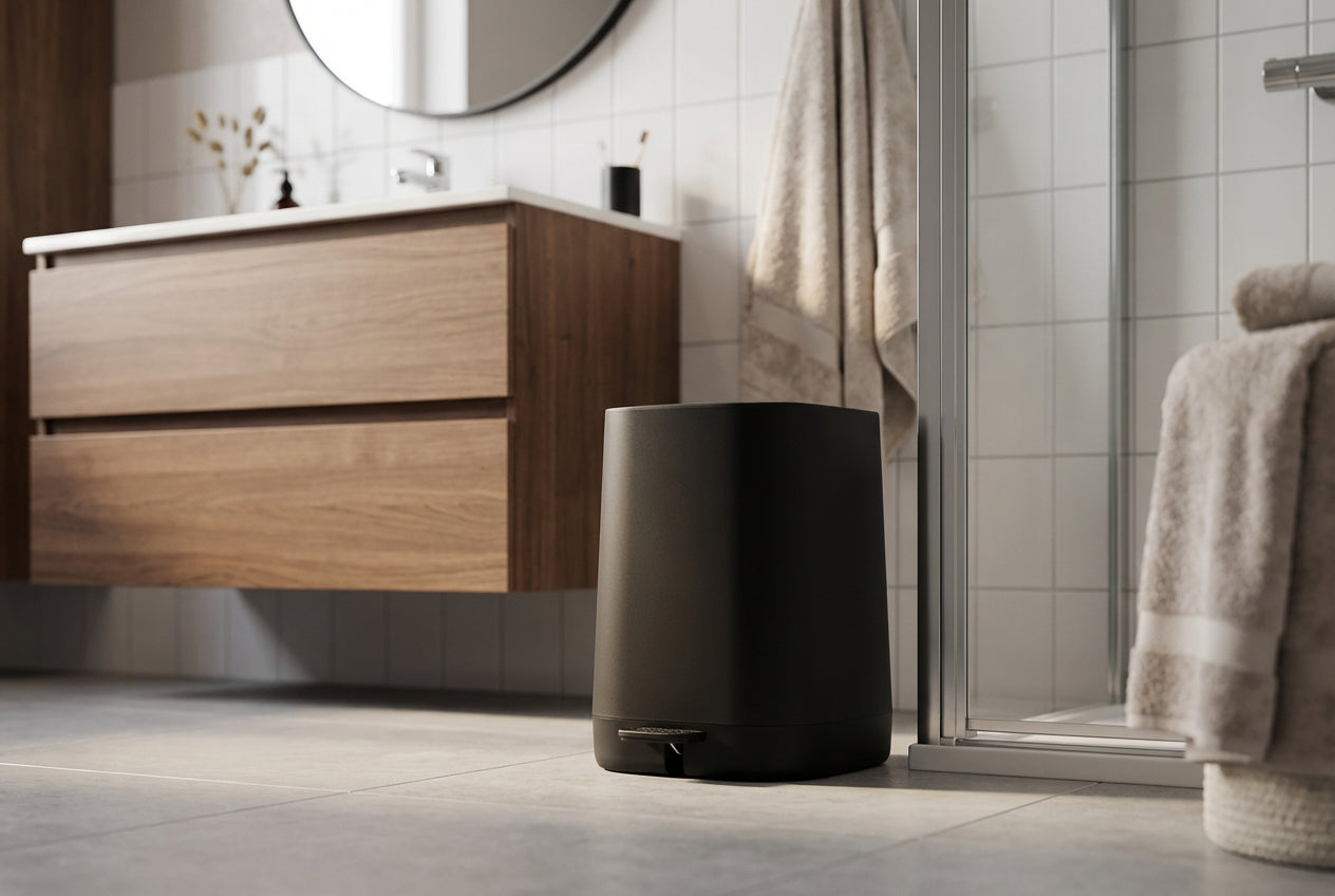 SATIN SQUARE Kosmetikeimer 4 L – leise, hygienisch und im modernen Satin Design