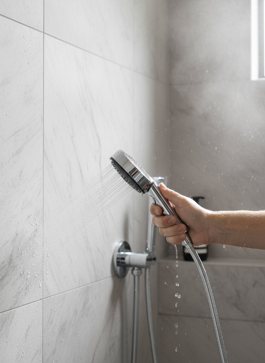 Hansgrohe Pulsify 105 3jet Handbrause – Relaxation oder Activation – Ø 100 mm, Chrom