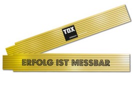 TOX Meterstab farbenfroh – 2 m mit Winkelmessfunktion