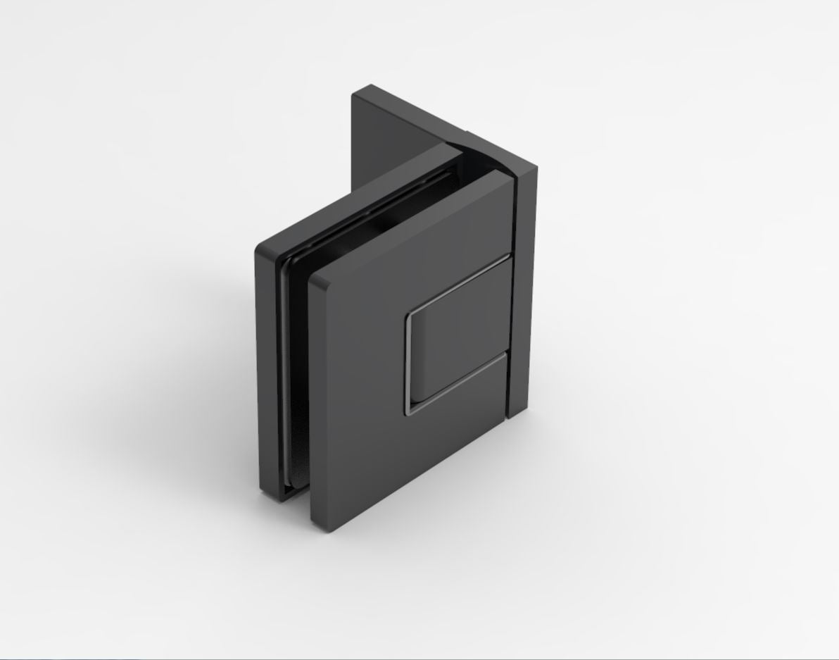 Nobiallo Pendeltürband 90° Glas-Wand Hebe-Senk – 50 kg, 8/10 mm ESG