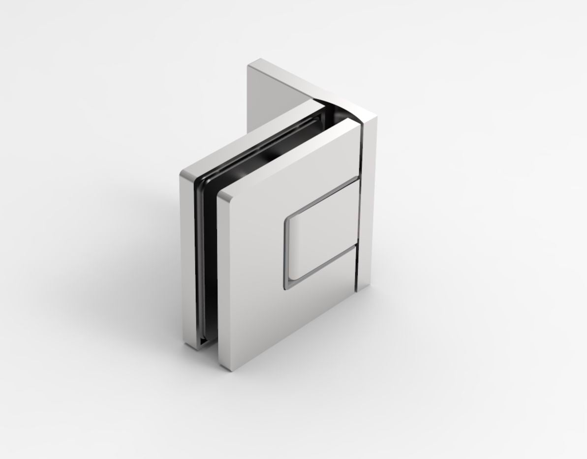 Nobiallo Pendeltürband 90° Glas-Wand Hebe-Senk – 50 kg, 8/10 mm ESG