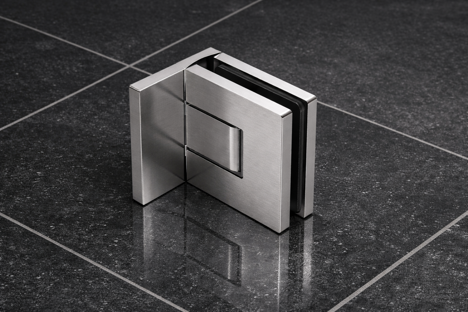 Nobiallo Pendeltürband 90° Glas-Wand Hebe-Senk – 50 kg, 8/10 mm ESG