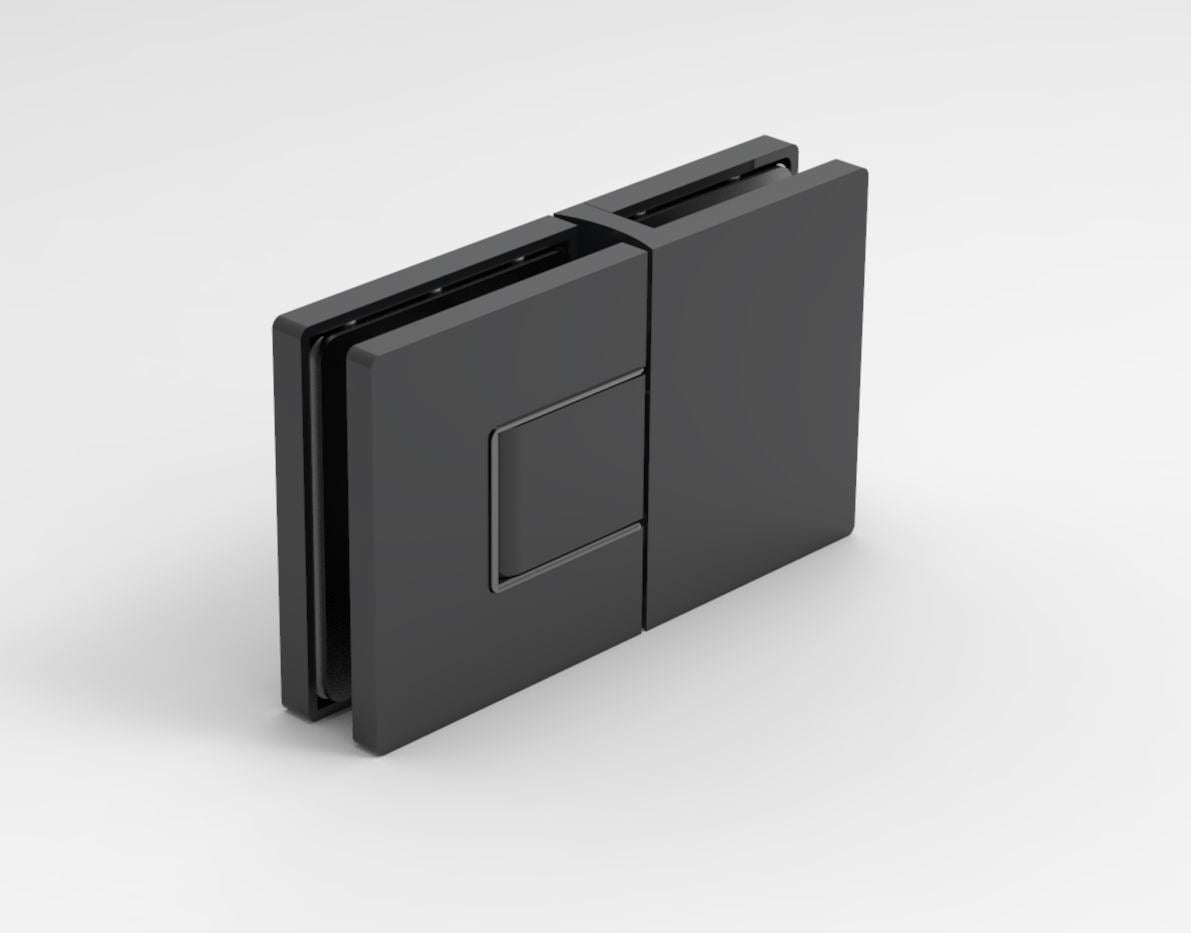 Nobiallo Pendeltürband 180° Glas-Glas Hebe-Senk – 50 kg, 8/10 mm ESG